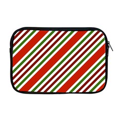 Christmas-color-stripes Apple Macbook Pro 17  Zipper Case by Grandong