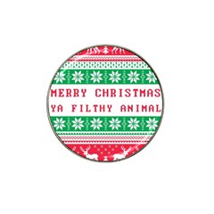 Merry Christmas Ya Filthy Animal Hat Clip Ball Marker by Grandong