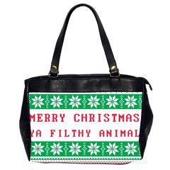 Merry Christmas Ya Filthy Animal Oversize Office Handbag (2 Sides) by Grandong