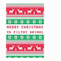 Merry Christmas Ya Filthy Animal Small Garden Flag (two Sides) by Grandong