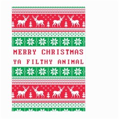 Merry Christmas Ya Filthy Animal Large Garden Flag (two Sides) by Grandong