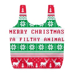 Merry Christmas Ya Filthy Animal Full Print Recycle Bag (l) by Grandong