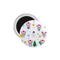 Christmas-seamless-pattern-with-cute-kawaii-mouse 1 75  Magnets by Grandong