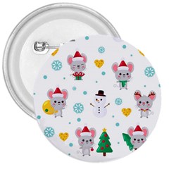 Christmas-seamless-pattern-with-cute-kawaii-mouse 3  Buttons by Grandong