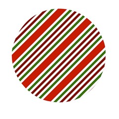 Christmas-color-stripes Mini Round Pill Box (pack Of 5) by Grandong