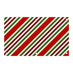 Christmas-color-stripes Banner And Sign 5  X 3  by Grandong