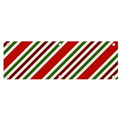 Christmas-color-stripes Banner And Sign 6  X 2  by Grandong