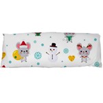 Christmas-seamless-pattern-with-cute-kawaii-mouse Body Pillow Case (Dakimakura) Body Pillow Case