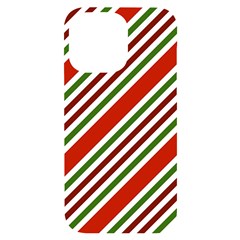 Christmas-color-stripes Iphone 14 Pro Max Black Uv Print Case by Grandong