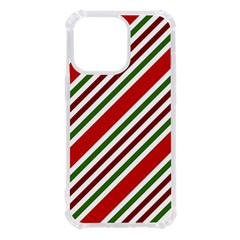 Christmas-color-stripes Iphone 13 Pro Tpu Uv Print Case by Grandong