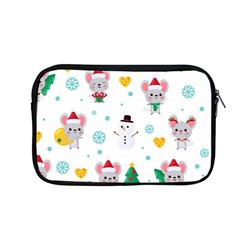 Christmas-seamless-pattern-with-cute-kawaii-mouse Apple Macbook Pro 13  Zipper Case by Grandong