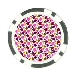 Christmas-pattern-background-green-decorative-star-snow-card-elegant Poker Chip Card Guard by Grandong