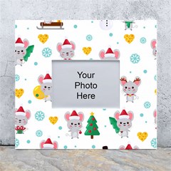 Christmas-seamless-pattern-with-cute-kawaii-mouse White Wall Photo Frame 5  X 7  by Grandong