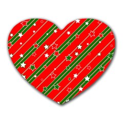 Christmas-paper-star-texture     - Heart Mousepad by Grandong