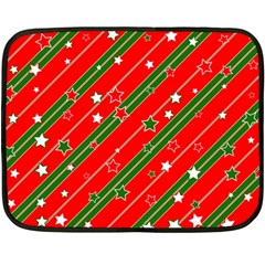 Christmas-paper-star-texture     - Two Sides Fleece Blanket (mini) by Grandong