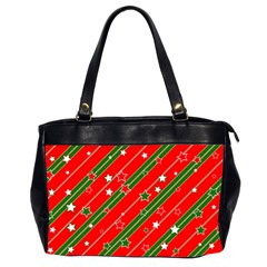 Christmas-paper-star-texture     - Oversize Office Handbag (2 Sides) by Grandong