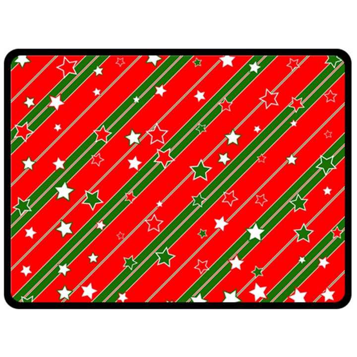 Christmas-paper-star-texture     - Two Sides Fleece Blanket (Large)