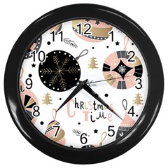 Christmas Time Wall Clock (black) by Grandong