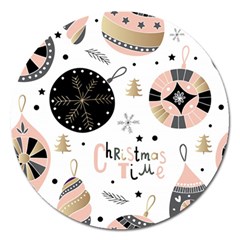 Christmas Time Magnet 5  (round) by Grandong