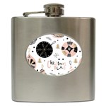 Christmas Time Hip Flask (6 oz) Front