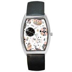 Christmas Time Barrel Style Metal Watch by Grandong