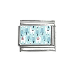 Christmas-tree-cute-lama-with-gift-boxes-seamless-pattern Italian Charm (9mm) by Grandong