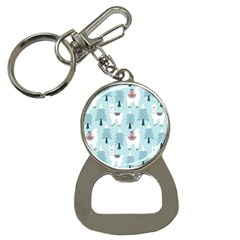 Christmas-tree-cute-lama-with-gift-boxes-seamless-pattern Bottle Opener Key Chain by Grandong