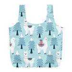 Christmas-tree-cute-lama-with-gift-boxes-seamless-pattern Full Print Recycle Bag (L) Front