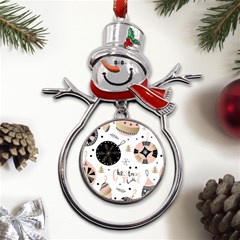 Christmas Time Metal Snowman Ornament by Grandong