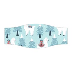 Christmas-tree-cute-lama-with-gift-boxes-seamless-pattern Stretchable Headband by Grandong