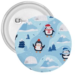 Christmas-seamless-pattern-with-penguin 3  Buttons by Grandong