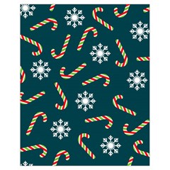 Christmas-seamless-pattern-with-candies-snowflakes Drawstring Bag (small) by Grandong