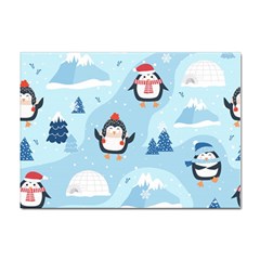 Christmas-seamless-pattern-with-penguin Sticker A4 (100 Pack) by Grandong