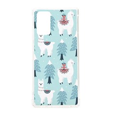 Christmas-tree-cute-lama-with-gift-boxes-seamless-pattern Samsung Galaxy Note 20 Tpu Uv Case by Grandong