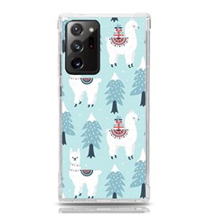 Christmas-tree-cute-lama-with-gift-boxes-seamless-pattern Samsung Galaxy Note 20 Ultra Tpu Uv Case by Grandong