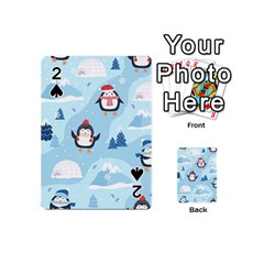 Christmas-seamless-pattern-with-penguin Playing Cards 54 Designs (mini) by Grandong