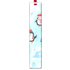 Christmas-seamless-pattern-with-penguin Large Book Marks by Grandong