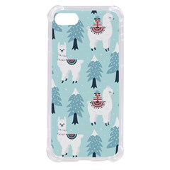 Christmas-tree-cute-lama-with-gift-boxes-seamless-pattern Iphone Se