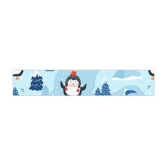 Christmas-seamless-pattern-with-penguin Premium Plush Fleece Scarf (mini) by Grandong