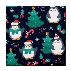 Colorful-funny-christmas-pattern      - Tile Coaster by Grandong