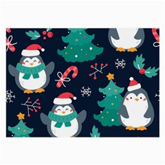 Colorful-funny-christmas-pattern      - Large Glasses Cloth (2 Sides) by Grandong