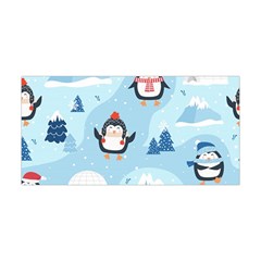 Christmas-seamless-pattern-with-penguin Yoga Headband by Grandong