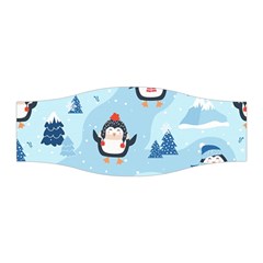 Christmas-seamless-pattern-with-penguin Stretchable Headband by Grandong