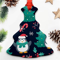 Colorful-funny-christmas-pattern      - Christmas Tree Ornament (two Sides) by Grandong