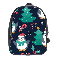 Colorful-funny-christmas-pattern      - School Bag (xl) by Grandong