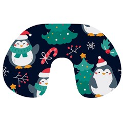 Colorful-funny-christmas-pattern      - Travel Neck Pillow by Grandong