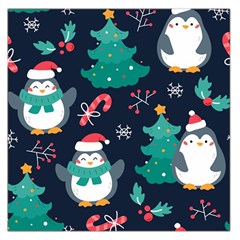 Colorful-funny-christmas-pattern      - Square Satin Scarf (36  X 36 ) by Grandong