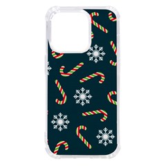 Christmas-seamless-pattern-with-candies-snowflakes Iphone 14 Pro Tpu Uv Print Case by Grandong