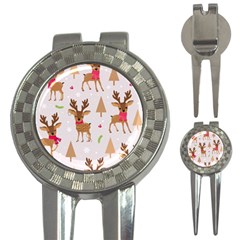 Christmas-seamless-pattern-with-reindeer 3-in-1 Golf Divots by Grandong