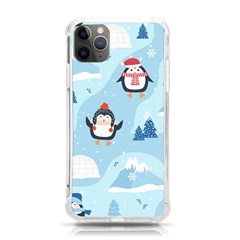 Christmas-seamless-pattern-with-penguin Iphone 11 Pro Max 6 5 Inch Tpu Uv Print Case by Grandong